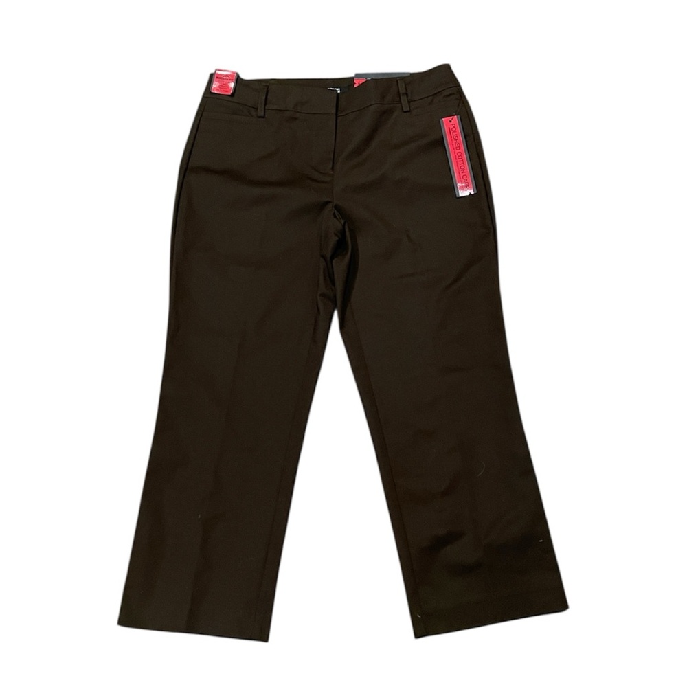 Apt. 9 Modern Fit Brown‎ Polished Cotton Capri
